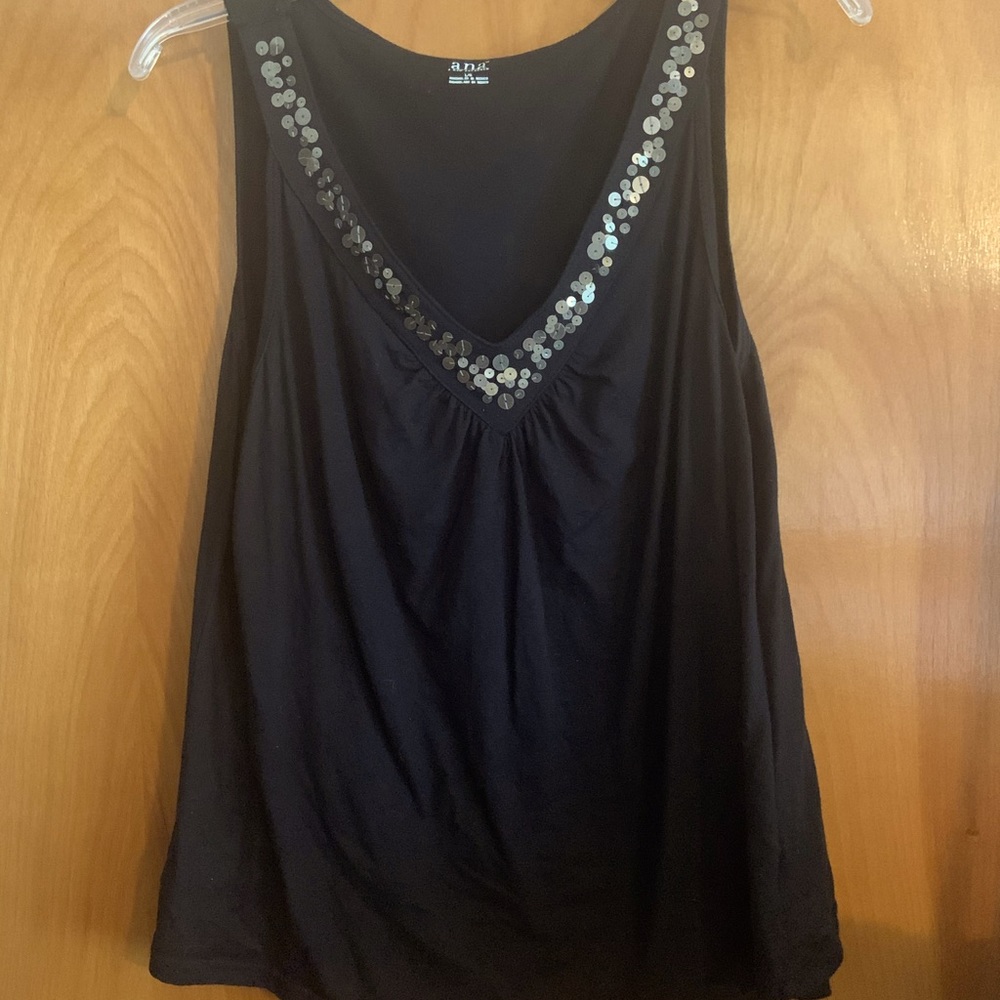 Sequined top.
